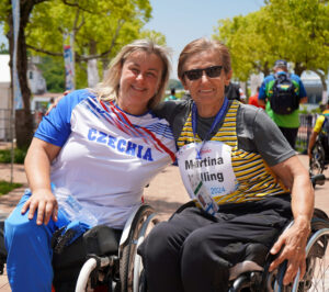 Miroslava Obrová při startech na paralympiádě v Paříži